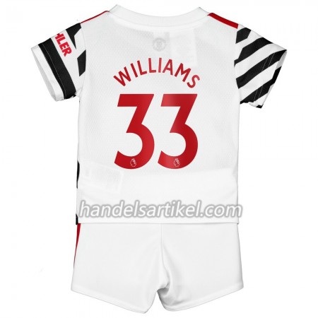 Manchester United Williams 33 Kinder Ausweich Trikotsatz 2020/21 Kurzarm (+ Kurze Hosen)